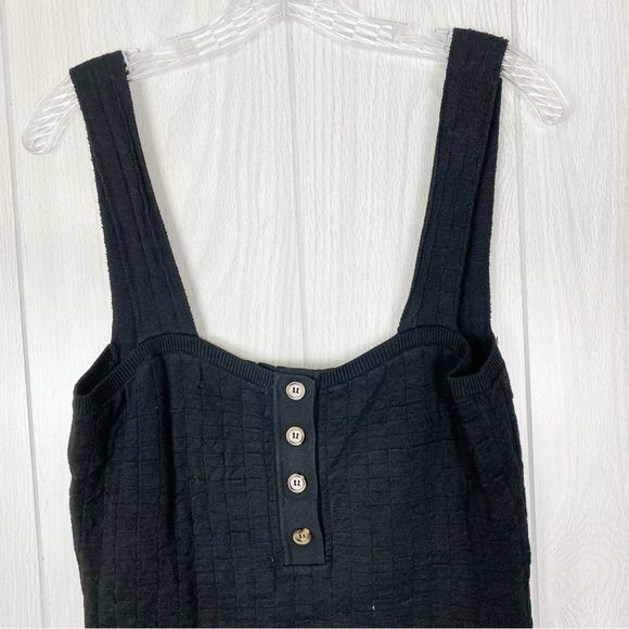 Free People Beach | Black Short & Sweet Mini Dress Size Medium - Picture 6 of 12